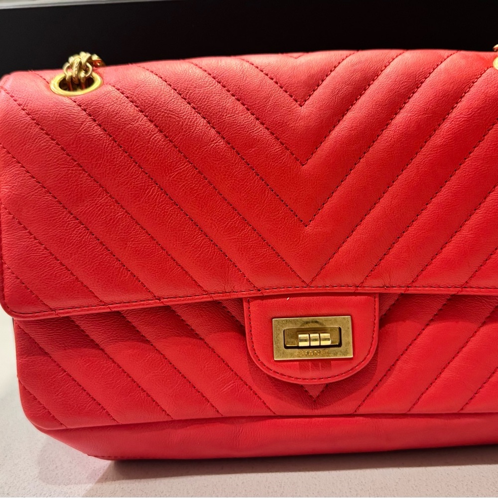 Red Quilted Shoulder Bag